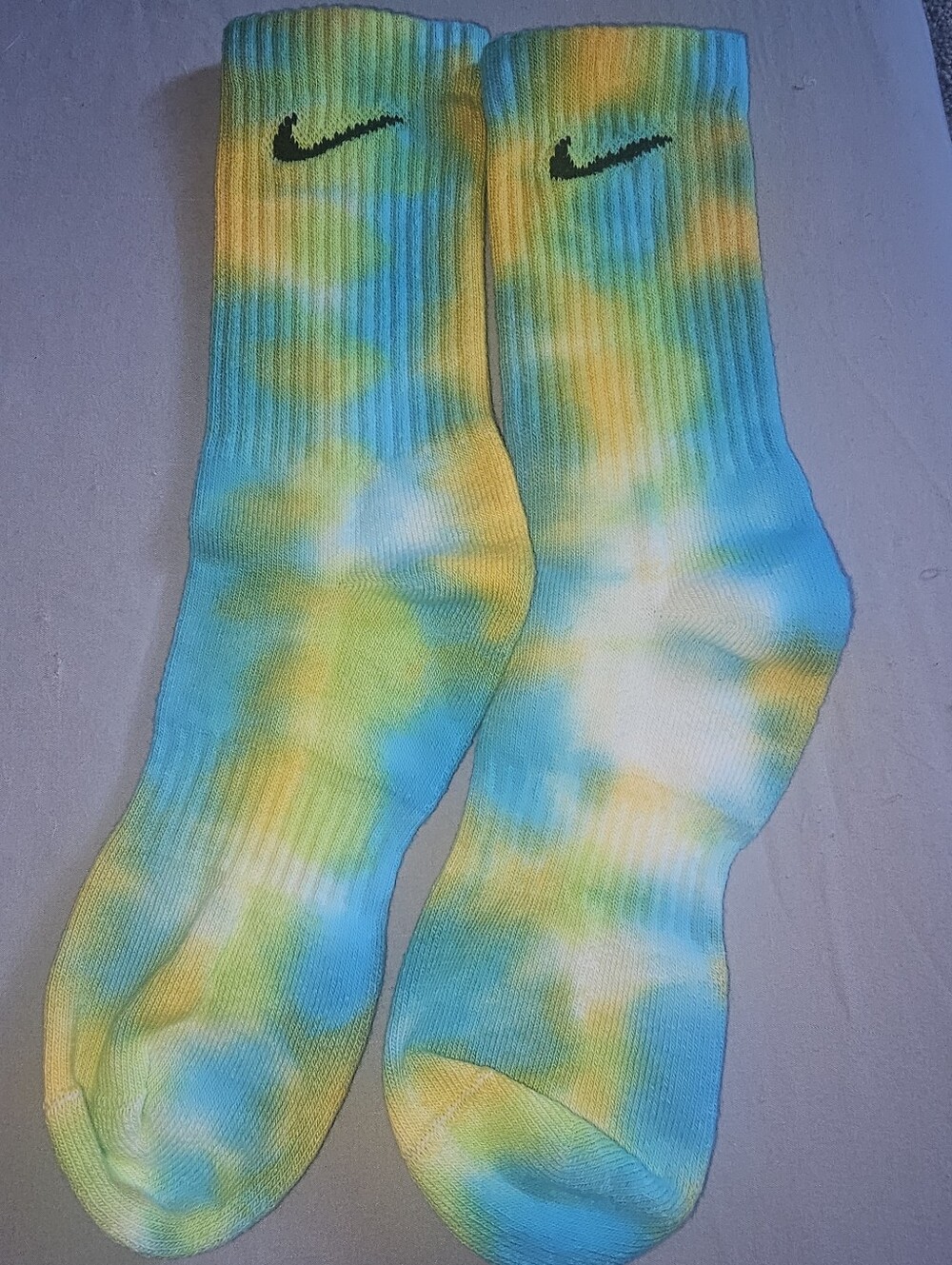 🌊🌴Nike Socks Custom Tye Dye "Beach Retreat"🌊🌴